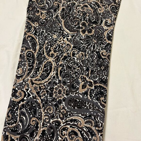 NWOT Isaac Mizrahi Live! 24/7 Stretch Paisley Pants size 32W - Picture 2 of 10
